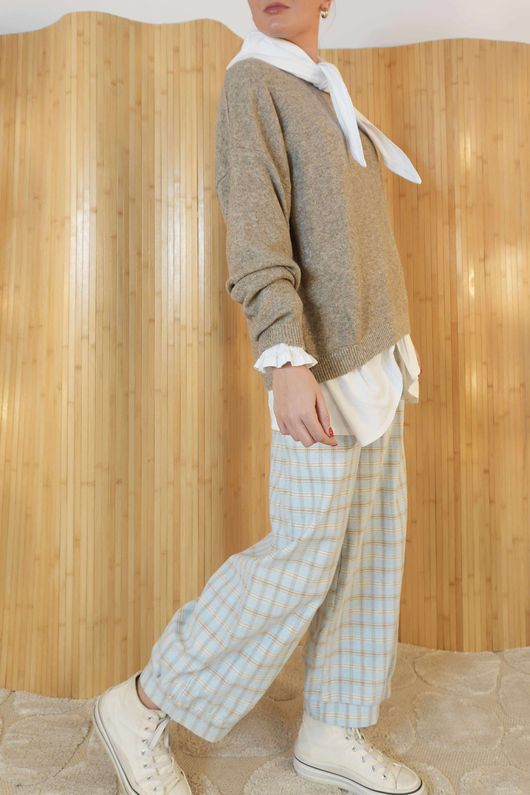 Elle Crew Knit Mocha Marl